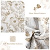 Drucon Khaki Floral Quilt Set King Size 3 Pieces Botanical