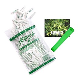 PURIZE Xtra Slim Size + Joint Tube Activated Carbon Filter Diameter 6 mm 2 Ceramic Caps Pack of 100