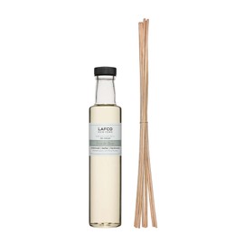 LAFCO New York Reed Diffuser Refill, Feu de Bois - 8.4 oz - Up to 4-Month Fragrance Life - Includes Natural Wood Reeds - Free of Dyes & Propellants - Made in the USA