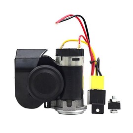 MAX COOL Car Air Horn 12V Nautilus Compact with Compressor Automotive Relay Air Horn Kit for Truck Car Motorcycle