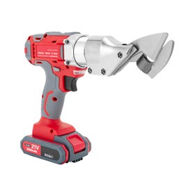 Electric Metal Scissors, 21V Cordless Tin Snips Metal Sheet Shear W/ 2 Batteries, Metal Shear Cutter for Cutting Sheet, Iron, Upholstery, Carpet, Leather, Cardboard