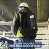 Tool Backpack Heavy Duty,1680D Implements Carrier for Electrician,Havc Tool Bag