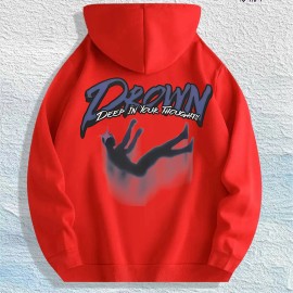 Antihero Drown Deep in Thoughts Graphic Hoodie - 100% Cotton, US Warehouse, 7 ColorsColor: Brown, Size: Xl