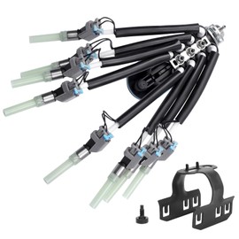 Xongjojo FJ504 Spider Fuel Injector w/Bracket Compatible for 1996-2002 Suburban Express Savana Suburban Escalade 5.0L 5.7L V8 8 Cylinder Fuel Injectors