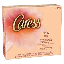 Caress Beauty Bar, Daily Silk 4 oz, 12 Bar, (Pack of 2)