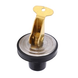 Yctze 19mm Marine Drain Plug Boat Drain Plug Brass Drain Plug Boat Drain Twist Plug Compression Drain Plug Brass Screw Type Rubber Seal Boat Yacht Marine Accessories 1/2 inch