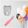 Kisangel 2pcs White Tooth Balloons for Shower Decorations Unique Tooth