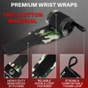 TECEUM Weightlifting Wrist Wraps with Thumb Loop – Camo –