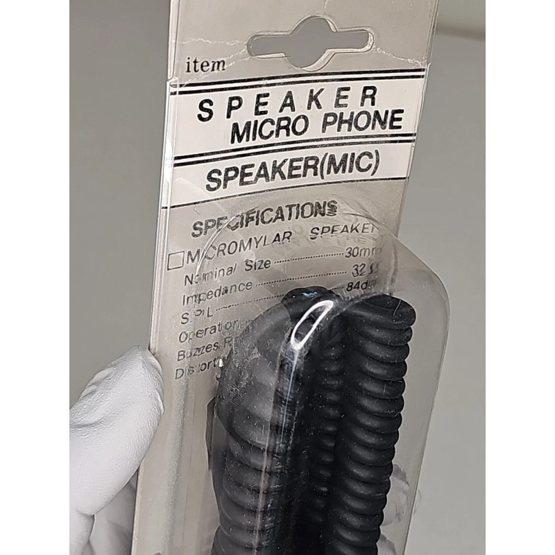 Vintage Speaker Micro Phone Black