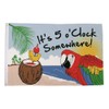 Flagtex It's 5 o'clock Somewhere Parrot & Coconut (A) Flag