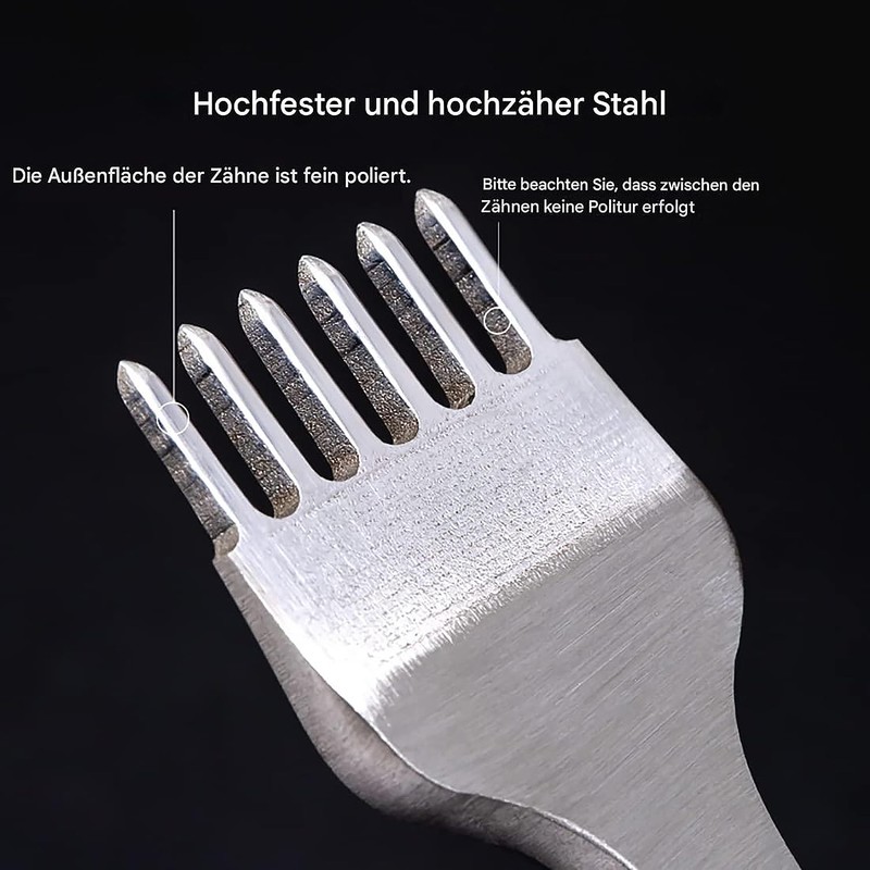 WUTA Leather Hole Punch Tool, Silver Leather Chisel Hole Punch