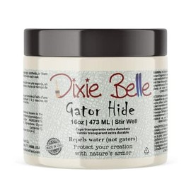 Dixie Belle Paint Company | Gator Hide | Non-Yellowing Polyacrylic Topcoat Paint | Resistant Finish for DIY Projects | Made in the USA - Size: 32 Fl Oz