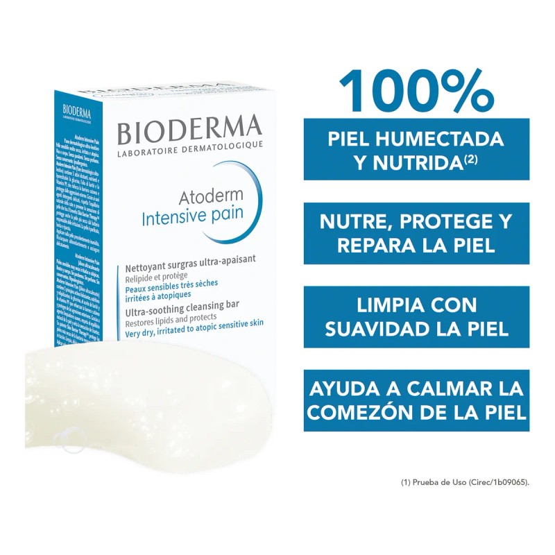 Bioderma Atoderm Barra Limpiadora Suave Anti-bacterial, 150g