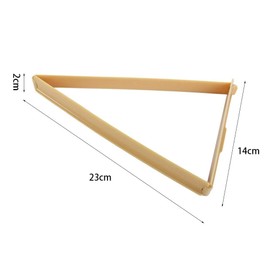Croissant Cutter Mold, Foldable Plastic Triangle Shaped Croissant Cutter Bread Line Mould Baking Pastry Tool for Home Kitchen or Bakery