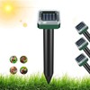 Mole Repellent for Lawns 4 Pack, Solar Powered Mole Repeller