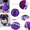 MOTOLIMO Girls/Boys Backpack with Reins,Space Rocket pattern kids bag, Waterproof
