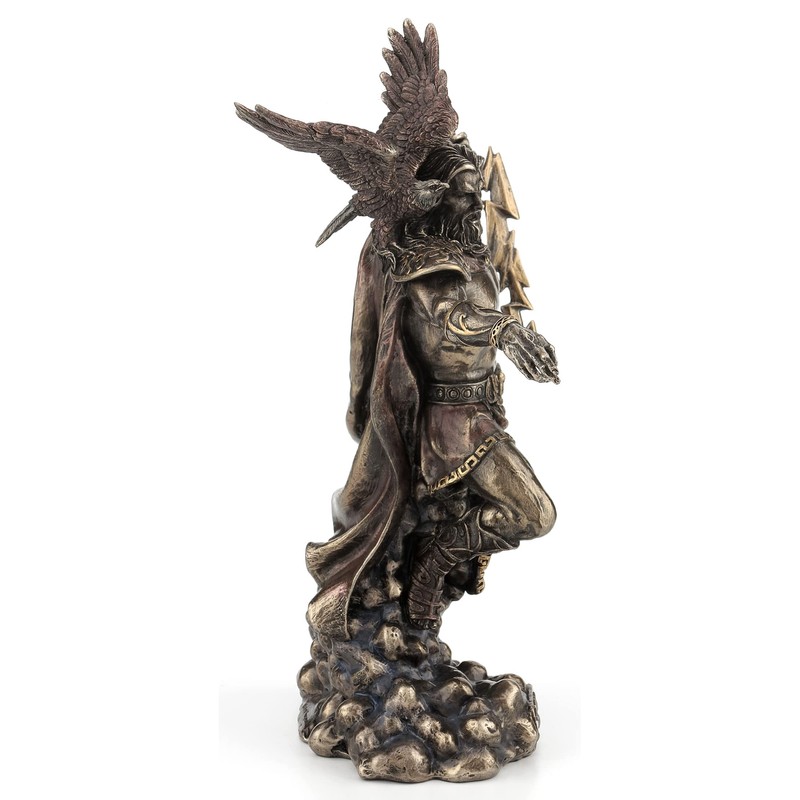 Veronese Design 11 3/4" Zeus Greek God Holding Thunderbolt with