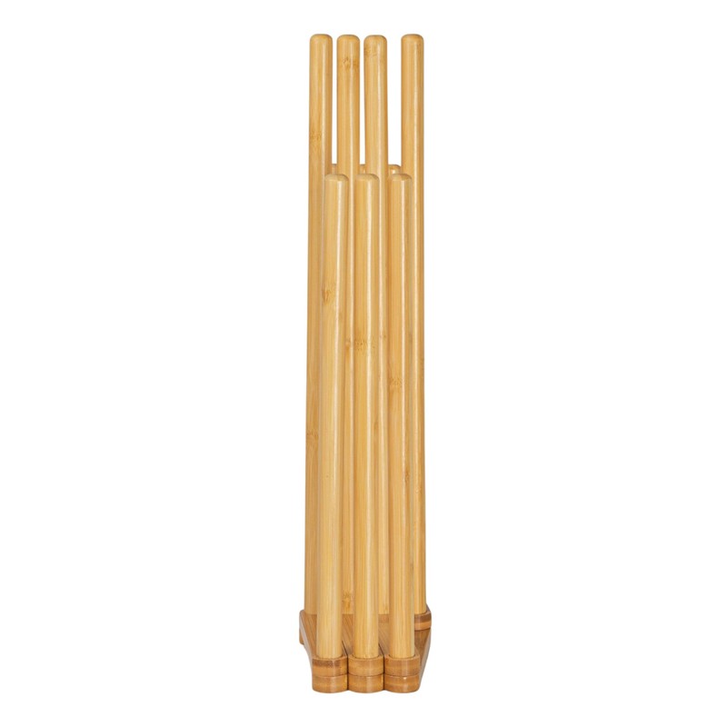 Bamboo 5 Pair Accordian Boot Rack, Natural