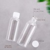 12pcs 30ml 1oz Empty Refillable Clear Plastic Bottles with Screw