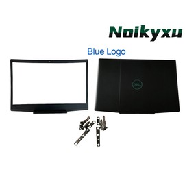 Dell G3 15 3590 0747KP LCD Back Cover & Bezel Frame & Hinge Set Black Blue Logo