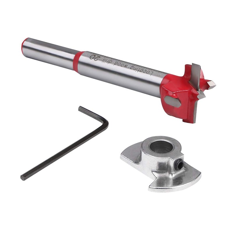 flintronic Forstner Drill Bit, 20mm Adjustable Positioning Drill Bit Set,