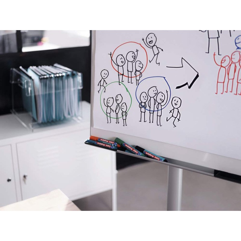edding 380 Flip Chart Marker Refillable Approx. 1.5-3 mm Black