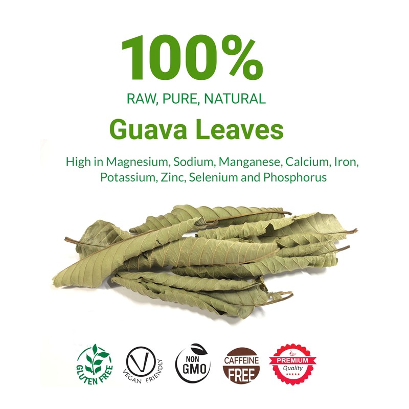 2.6oz Hoja De Guayaba, Dried Guava Leaf, All-Natural Guava Leaves,