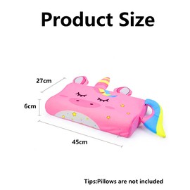 Gxdamxz Unicorn Pillow Children's Pillow Cover, Children's Pillow Accessories, Children's Cushion Cover, Pink