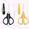 2Pcs Medium Scissors, Safety Scissors with Cap, Craft Shears for