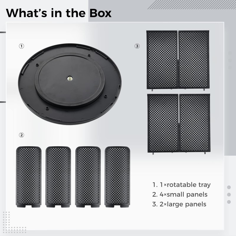 Fanspack Rotatable Cup and Lid Organizer with 4 Compartments, Coffee