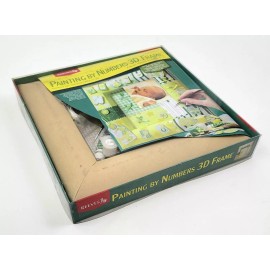 REEVES DIY Paint By Numbers Newborn Baby Picture Frame Green Baby Shower Gift