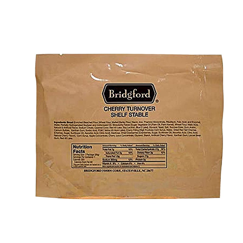 Bridgford Cherry Turnover - Shelf-Stable Survival Food Storage - 3