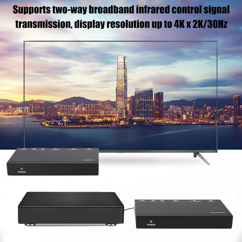 HDMI 70M Extender 4Kx2K 30Hz Support POC Function CAT6 Transmitter/Receiver