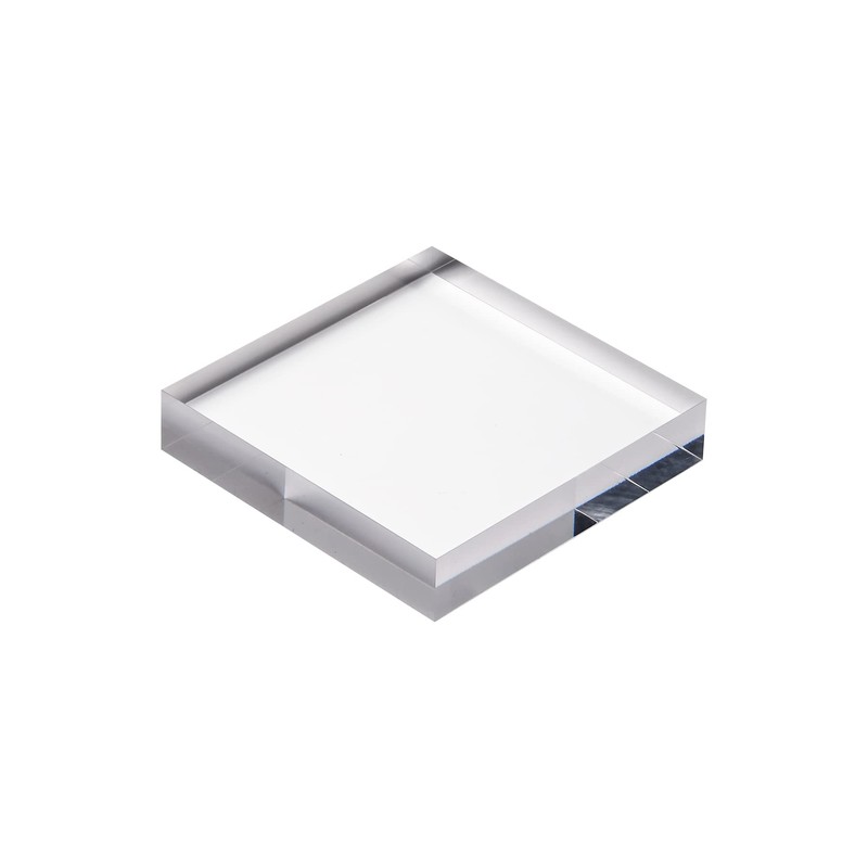 CiaoHER 1in Thickness 5in Square Acrylic Cube Display Block Clear