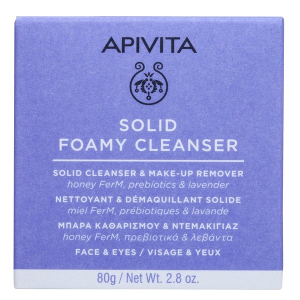 Apivita Solid Foamy Cleanser & Make-Up Remover 80gr