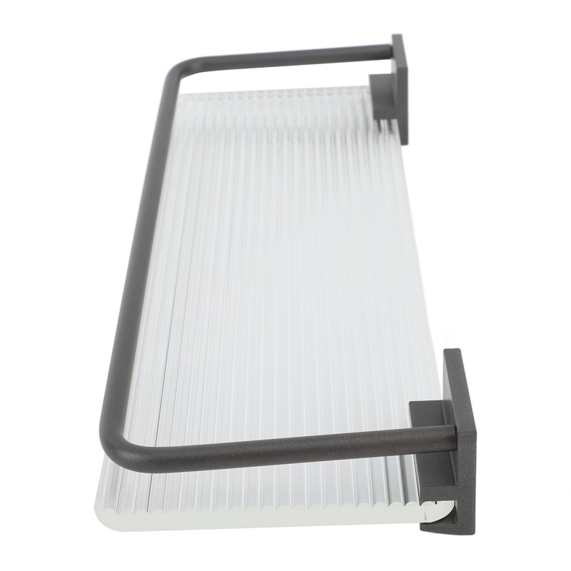 30cm Bathroom Wall Mounted Shelf Space Aluminum Acrylic Towel Rack