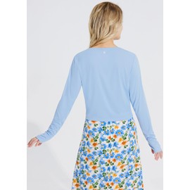 BALEAF 2024 UPF 50+ - Cárdigan corto para mujer, con lazo frontal, ligero, para verano, sol, para playa, al aire última intervensión, Azul, XXL