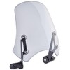 Motorcycle Windshield Deflector with Bracket Double Bubble Windscreen Fit for
