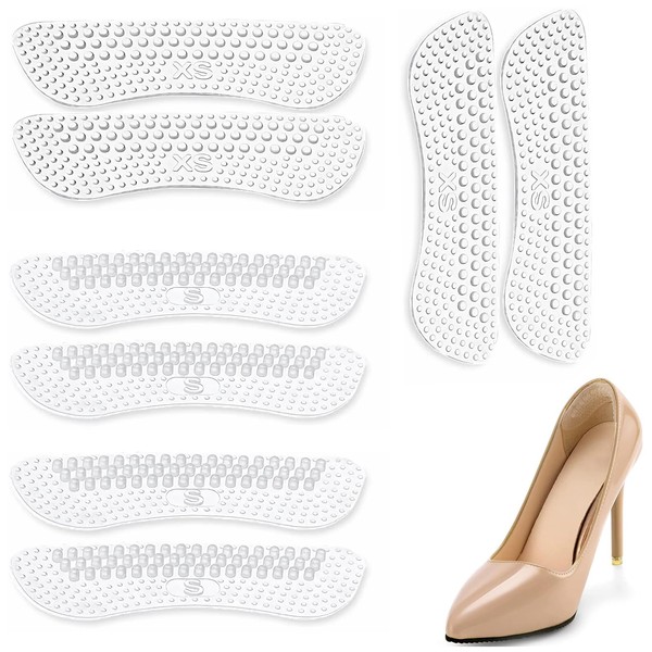 BHUJIA 4 PCs Heel Protectors - Advanced Anti-Slip Heel Grips,