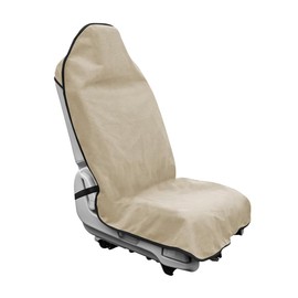 ZNDAW Waterproof Sweat Towel Car Seat Cover, Sweatproof Non-Slip Auto Seat Cover for Post Gym Workout, Running, Swimming, Beach, Universal Seat Protector for Car, SUV, Trucks, Sedan (Beige)