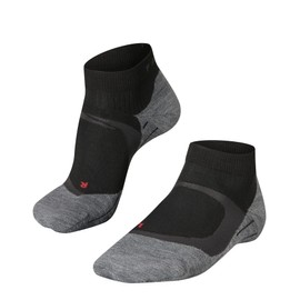 Falke RU4 Women's Running Socks Cool Short, Short Running Socks for Running, Functional Fibre, 1 Pair, Sizes: EU 35 - 42 / UK 2 - 8, black, 35-36