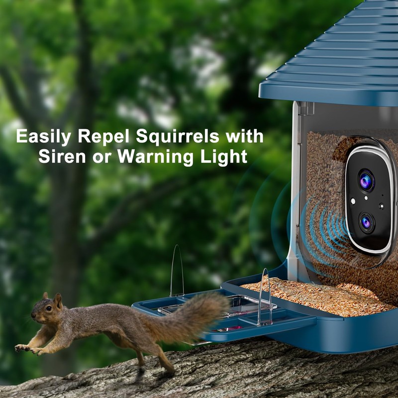 Bird Feeder with Camera, Smart AI Bird Identification & Solar