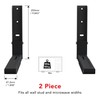 AVF Wall-Mounted Microwave Oven Brackets – Universal Fit, Heavy-Duty Black