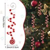 Jansun Candy Christmas Ornaments, 12 Pcs Curly Candy Cane Shape