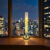 4 Pcs Flameless Candle with Remote Timer, Flickering Battery Operated