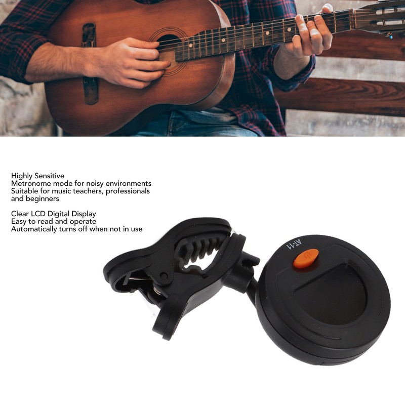 Clip On Tuner 12 Equal Temperament Digital Electronic Tuner for