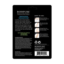 BODIPURE Premium Keratin Foot Mask – Anti-Aging, Moisturizing Socks – Cracked Heels and Dry Skin – Natural Ingredients – Pair in a Pack – (100 Pack)