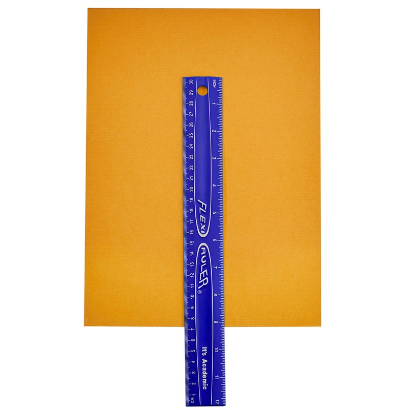 It's Academic Flexi Rulers, 12-inch Flexible Non-Breakable Ruler, 12-Pack, Blue
