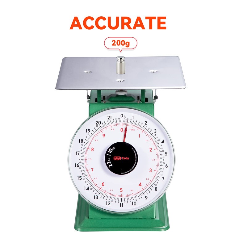Tada 22-LBS Heavy Duty Portion-Control Mechanical Kitchen and Food Scale