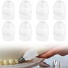 8 Pieces Plastic Couplers for Icing Bags, Upper Calibre 2.6cm/1"